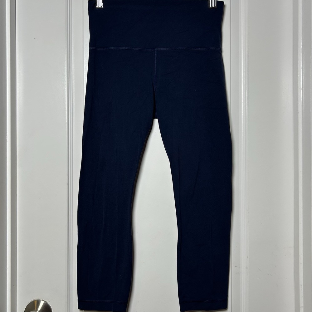 Lululemon True Navy Buttery Soft Lightweight High Rise Align Crop 21" Tights